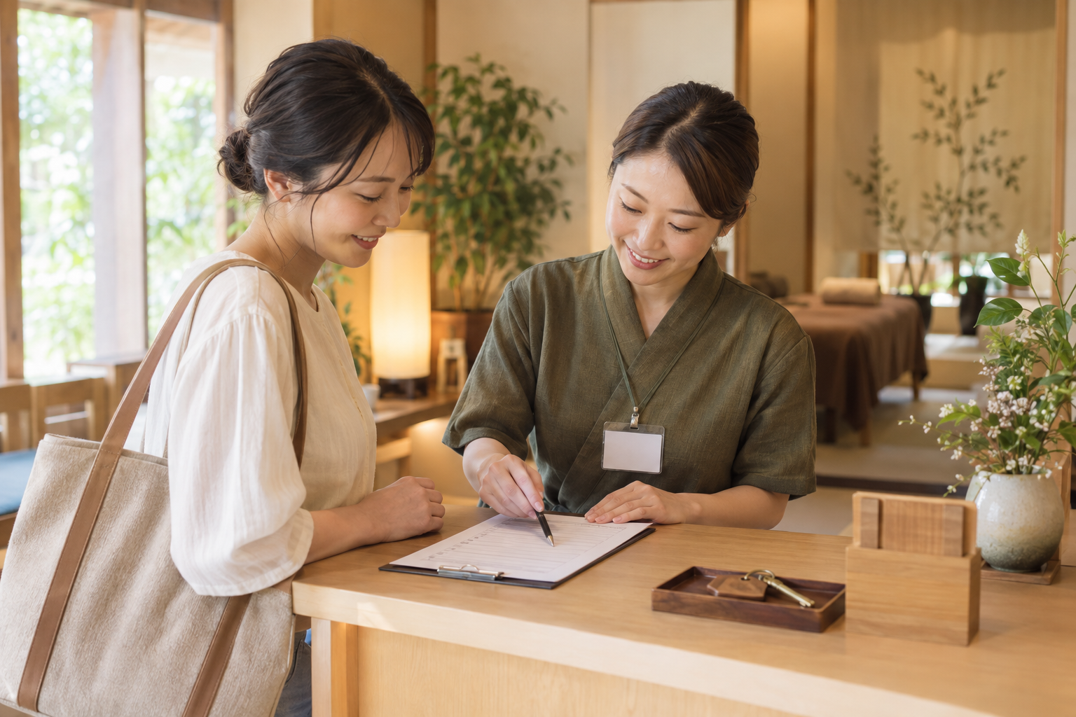 初出勤前の不安を解消する案内のイメージ