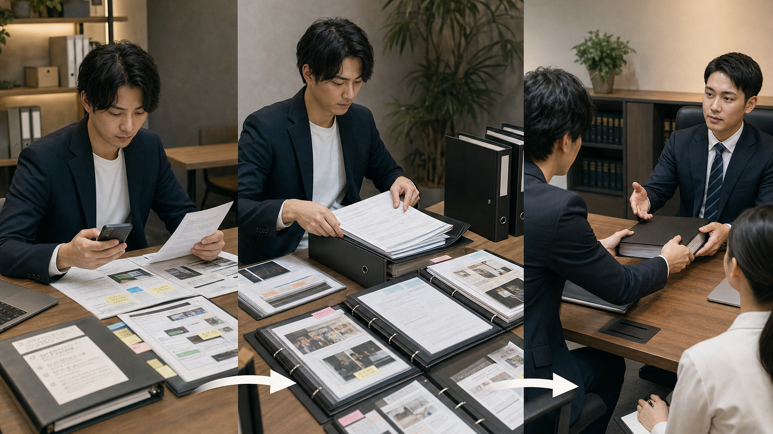 店舗Incident・Case管理・法務確認の三段階を分けて管理するイメージ